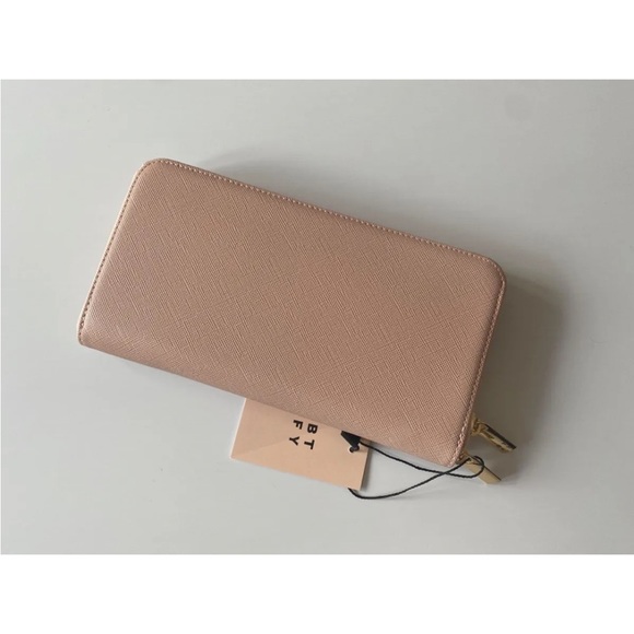 BTFY Handbags - BTFY Saffiano Large Purse - Nude